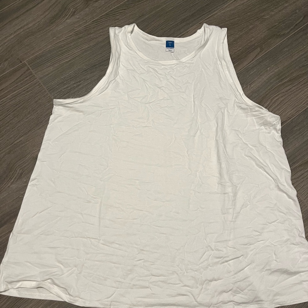 White Sleeveless Top - Luxe Old Navy Large